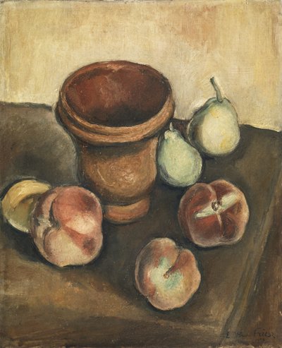 Stilleven met perziken en peren door Achille Emile Othon Friesz