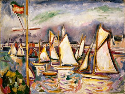 De Regatta in Antwerpen door Achille Emile Othon Friesz