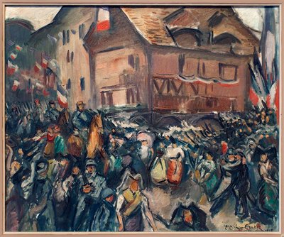 De intocht van Franse troepen in Straatsburg, 22 november 1918 door Achille Emile Othon Friesz