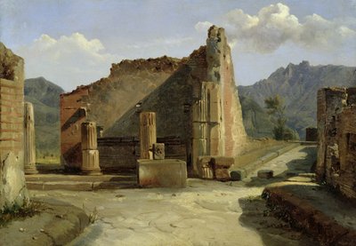 Het Forum van Pompeii door Achille Etna Michallon