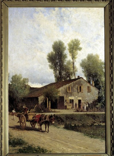 Geboorteplaats van Giuseppe Verdi in Roncole di Busseto door Achille Formis Befani