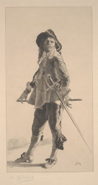 De Duelist door Achille Isidore Gilbert