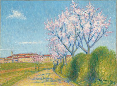 Arbes en Fleurs aan de ingang van Cailhavel door Achille Lauge