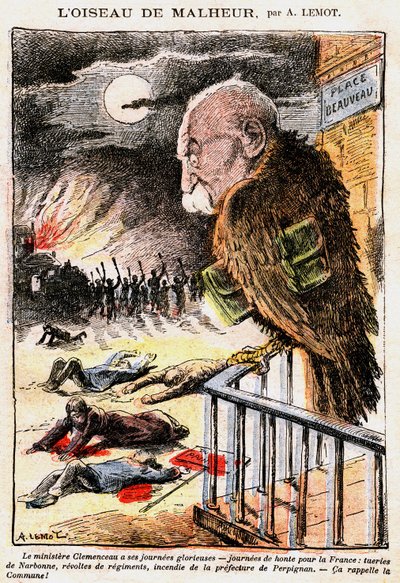 George Clemenceau in Le Pelerin door Achille Lemot