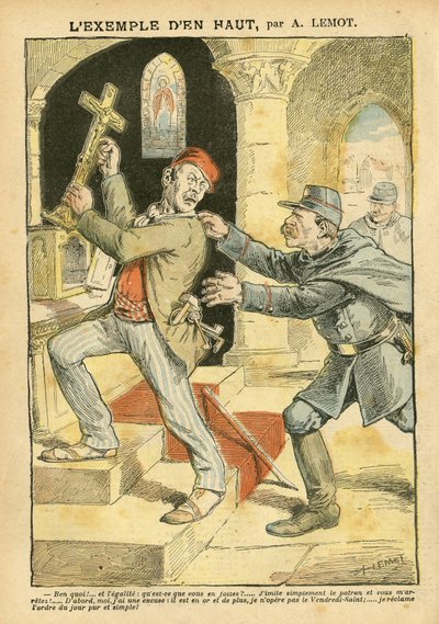 Illustratie van Achille Lemot in Le Pelerin door Achille Lemot