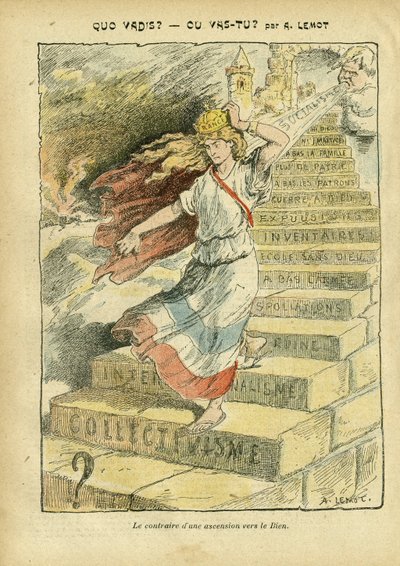 Illustratie van Achille Lemot (1846-1909) in Le Pelerin door Achille Lemot