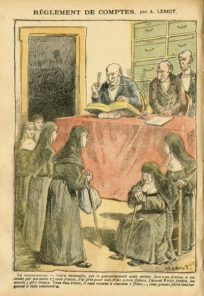 Illustratie van Achille Lemot in Le Pelerin - Afrekening door Achille Lemot