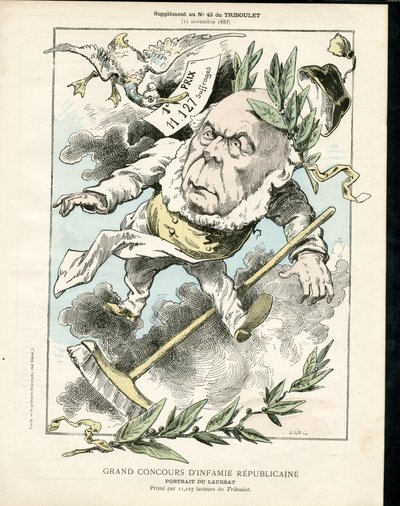 Le Triboulet, Satiriek in Z & W door Achille Lemot
