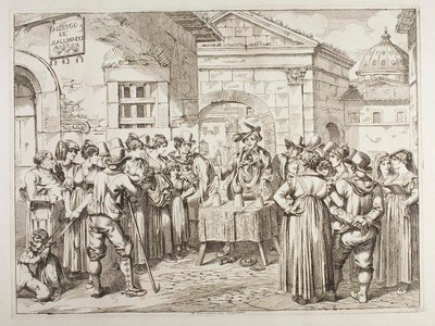 De goochelaar door Achille Pinelli