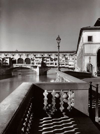 Ponte Vecchio, Florence, Italië, ca. 1955 door Achille Villani
