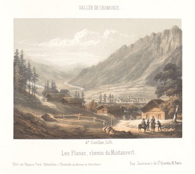 Zicht op de bergpas Col de Balme door Ad. Cuvillier