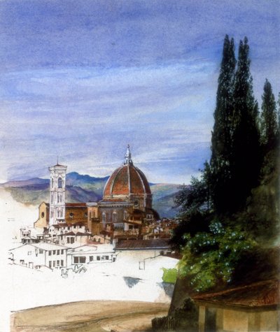 Florence vanuit de Boboli-tuinen door Ada Dundas