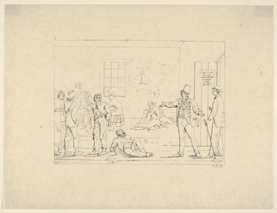 Een vervanger kopen in het noorden tijdens de oorlog uit Confederate War Etchings, 1861-63 door Adalbert John Volck