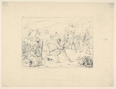 Vorming van Guerrilla Bendes uit Confederate War Etchings door Adalbert John Volck