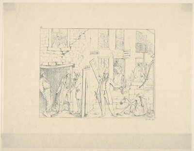 Vrije zwarte mensen in het noorden uit Confederate War Etchings, 1861-63 door Adalbert John Volck