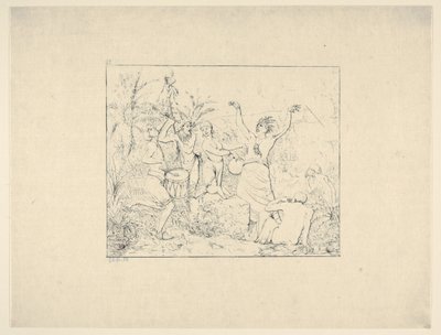 Vrije Zwarte Mensen in Haïti uit Confederate War Etchings, 1861-63 door Adalbert John Volck