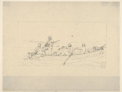 Marylanders steken de Potomac over om zich bij het Zuidelijke leger aan te sluiten uit Confederate War Etchin... door Adalbert John Volck