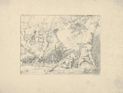 Vicksburg Kanaal uit Confederate War Etchings, 1861-63 door Adalbert John Volck