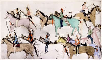 Sioux krijgers bij 