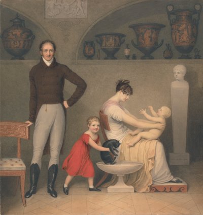 De kunstenaar en zijn familie door Adam Buck