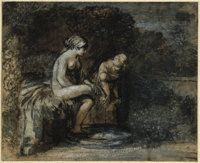 Bathseba in bad door Adam Elsheimer