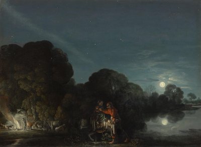 De vlucht naar Egypte door Adam Elsheimer