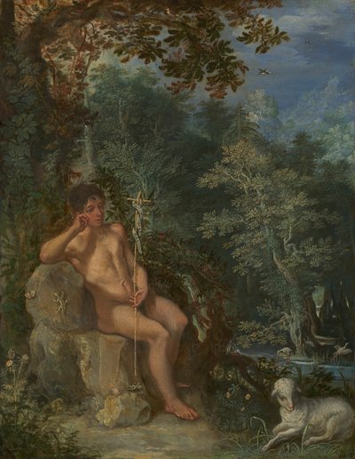 Sint Johannes de Doper in de wildernis door Adam Elsheimer