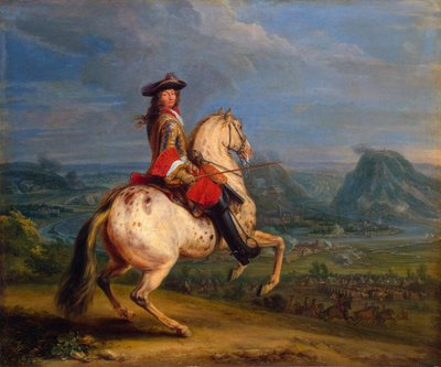 Lodewijk XIV bij de inname van Besançon door Adam Frans Meulen van der