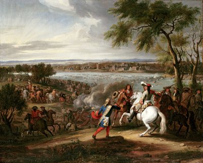 Koning Lodewijk XIV van Frankrijk Steekt de Rijn over, 12 juni 1672 door Adam Frans van der Meulen