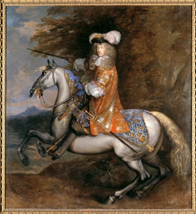 Lord William Cavendish, later 4e Graaf en 1e Hertog van Devonshire te paard door Adam Frans van der Meulen