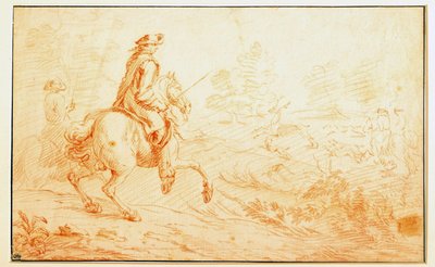 Sanguine hertenjacht door Adam Frans van der Meulen