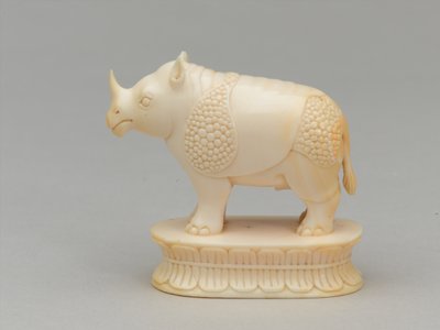 Witte loper, schaakstuk, India, circa 1820 door Adam Frans van der Meulen