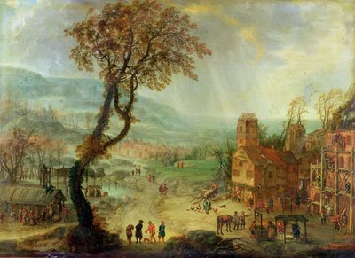 Onbekend schilderij door Adam Pancratz Ferg or Ferch