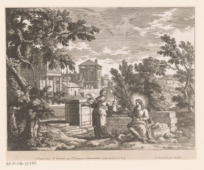 Christus en de Samaritaanse vrouw door Adam Perelle