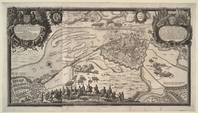 Het Beleg van Riga door het Russische Leger onder Tsaar Alexei Mikhailovich in 1656 door Adam Perelle
