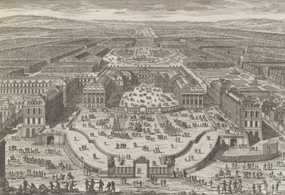 Algemeen uitzicht op het kasteel van Versailles door Adam Perelle