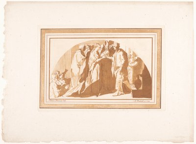 Huwelijk van Maria en Jozef door Adam von Bartsch