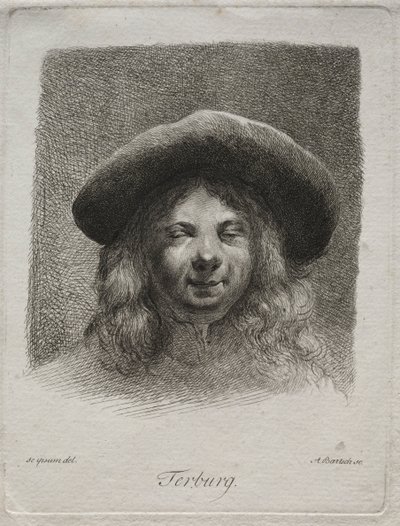 Portret van Gerard Terborch door Adam von Bartsch