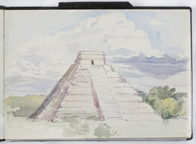 Schetsboek van tekeningen en notities, Mexico en Europa door Adela Breton