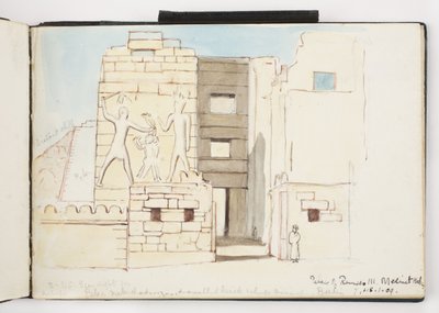Schetsboek van aquarellen, tekeningen en notities, Mexico, 1896-1898 door Adela Breton