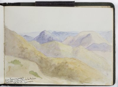 Schetsboek van aquarellen, tekeningen en notities, Mexico, 1896-1898 door Adela Breton