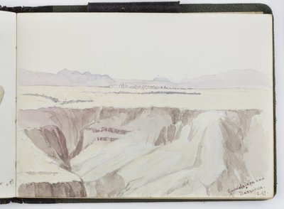Schetsboek van aquarellen, Tekeningen en Notities, Mexico, 1896-1898 door Adela Breton