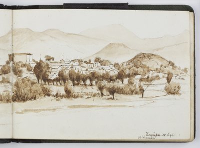 Schetsboek van aquarellen, tekeningen en notities, Mexico, 1896-1898 door Adela Breton