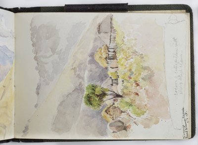 Schetsboek van aquarellen, tekeningen en notities, Mexico, 1896-1898 door Adela Breton