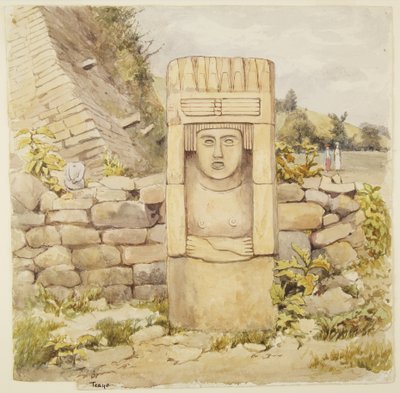 Beeld uit Teayo, noord Veracruz, Mexico door Adela Breton