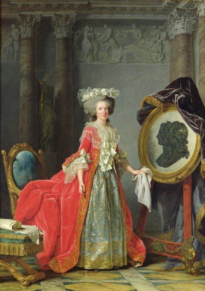 Portret van Adelaide de France door Adelaide Labille Guiard