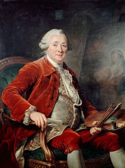 Portret van Charles-Amédée-Philippe van Loo door Adelaide Labille Guiard