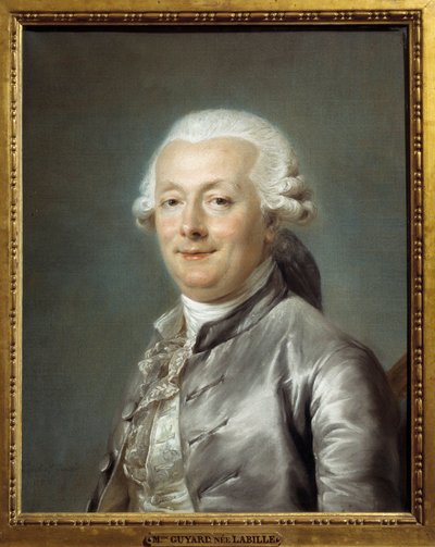 Portret van Jean Jacques Bachelier (1724-1806) Franse schilder. Schilderij door Adelaide Labille-Guiard (Labille Guiard) door Adelaide Labille Guiard