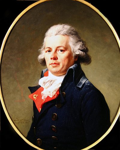 Portret van een man door Adelaide Labille Guiard