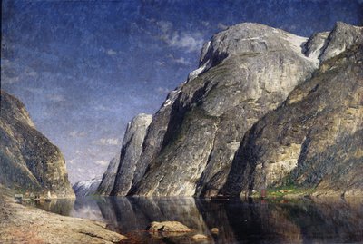 De Sognefjord, Noorwegen, c.1885 door Adelsteen Normann
